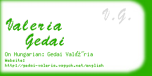 valeria gedai business card